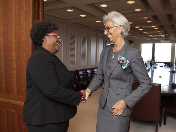 Mia Mottley Foto Imf