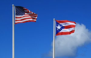 Flags Of Puerto Rico And Usa Trump Sak