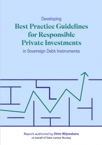 Developing Best Practice Guidelines for Responsible Private Investments in Sovereign Debt Instruments